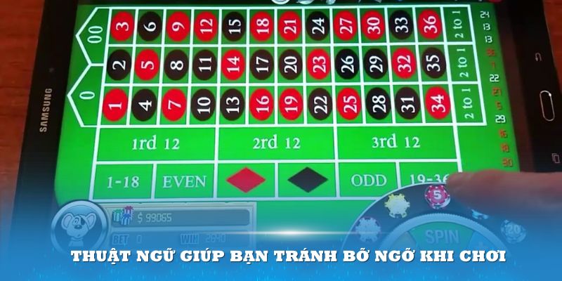 Thuật ngữ và cách chơi Roulette