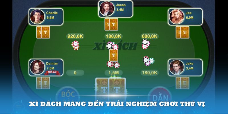 Trò chơi Xì dách online mang đến cho bạn một trải nghiệm chơi thú vị nhất